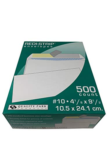 Quality Park #10 Redi-Strip 4.125" x 9.5" Envelopes 500 Count