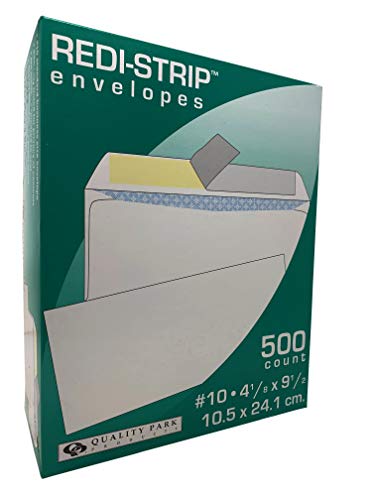 Quality Park #10 Redi-Strip 4.125" x 9.5" Envelopes 500 Count