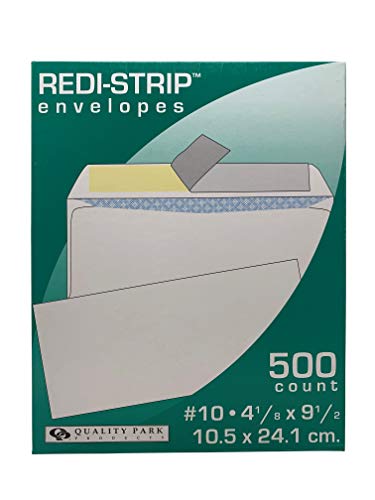 Quality Park #10 Redi-Strip 4.125" x 9.5" Envelopes 500 Count