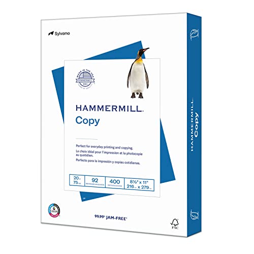 Hammermill A4 Paper, 20 lb Copy Paper (210mm x 297mm) - 3 Ream (1500 Sheets) - 92 Bright
